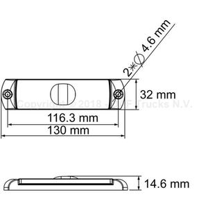 Lâmpada de Contorno Lateral em LED - TRP 1528142